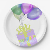 Assiettes En Carton Happy birthday  (Devant)