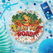 Assiettes En Carton Happy Birthday Dinosaur (Fête)