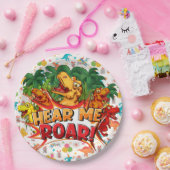 Assiettes En Carton Happy Birthday Dinosaur (Fête)