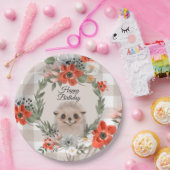 Assiettes En Carton Happy Birthday Hedgehog (Fête)