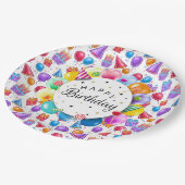 Assiettes En Carton Happy Birthday Party (Angle)