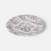 Assiettes En Carton Happy Birthday Unicorn Themed (Angle)