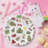 Assiettes En Carton Happy Camper Adventure Birthday (Fête)