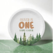 Assiettes En Carton Happy Camper Forest First Birthday Papier Plaque