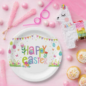 Assiettes En Carton Happy Easter