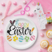Assiettes En Carton Happy Easter Eggs (Fête)