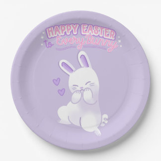 Assiettes En Carton Happy Easter to Every Bunny