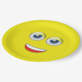 Assiettes En Carton Happy Face Emoji (Angle)