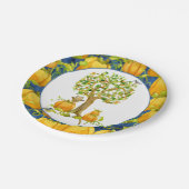 Assiettes En Carton Happy Fall Harvest Halloween Party Citrouille Patc (Angle)