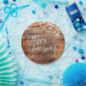 Assiettes En Carton Happy Fall Ya'll Rustic Automne Thanksgiving Plate (Fête)