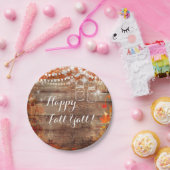 Assiettes En Carton Happy Fall Ya'll Rustic Automne Thanksgiving Plate (Fête)