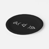 Assiettes En Carton Happy Gary ᕕ( ᐛ )Meme Emoticon Text Art (Angle)