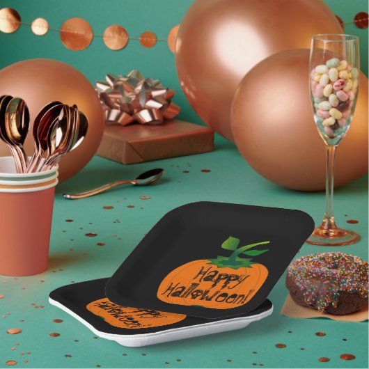 Assiettes En Carton Happy Halloween (Multi)