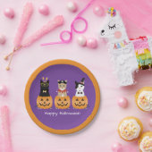 Assiettes En Carton Happy Halloween Cats Jack-o'-lantern (Fête)
