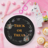 Assiettes En Carton Happy Halloween Costume Party Bat (Fête)