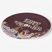 Assiettes En Carton Happy Halloween Éffrayant (Angle)