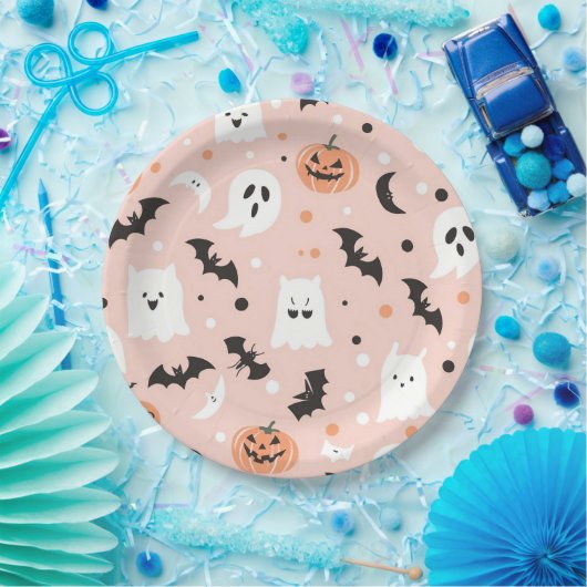 Assiettes En Carton Happy Halloween Éffrayant Cute & Festive Halloween (Fête)