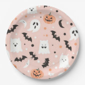 Assiettes En Carton Happy Halloween Éffrayant Cute & Festive Halloween (Devant)