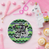 Assiettes En Carton Happy Halloween Éffrayant Fun (Fête)