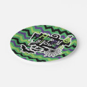 Assiettes En Carton Happy Halloween Éffrayant Fun (Angle)