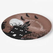 Assiettes En Carton Happy Halloween Haunted Castle (Angle)