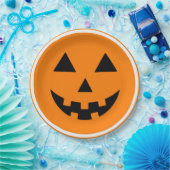 Assiettes En Carton Happy Halloween Jack'o Lantern Pumpkin Face (Fête)