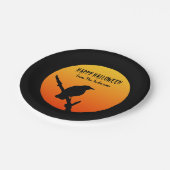 Assiettes En Carton Happy Halloween Plaque de papier Crow (Angle)