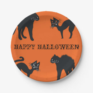 Assiettes En Carton Happy Halloween Plaques de papier personnalisées C