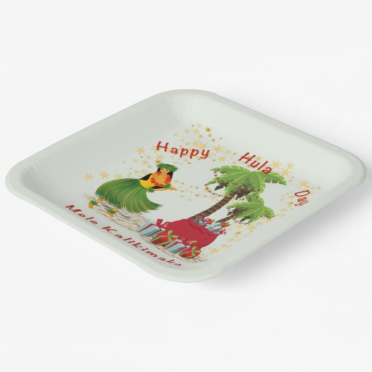 Assiettes En Carton Happy Hula Days 2 Plaque papier (Angulaire)