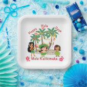 Assiettes En Carton Happy Hula Days Plaque papier (Fête)