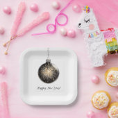 Assiettes En Carton Happy New Year Fireworks Ball (Fête)