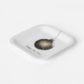 Assiettes En Carton Happy New Year Fireworks Ball (Angulaire)