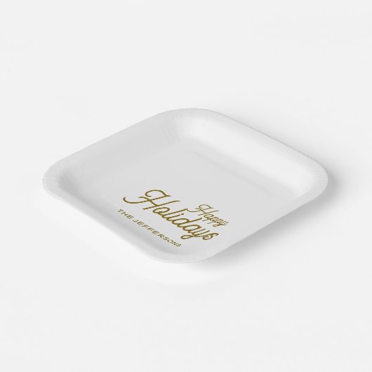 Assiettes En Carton Happy New Year Merry Christmas Seasonal Family (Angulaire)