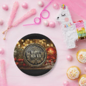 Assiettes En Carton Happy New Year party (Fête)