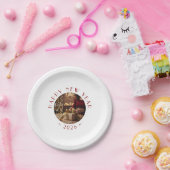 Assiettes En Carton Happy New Year Personalized Photo Text (Fête)