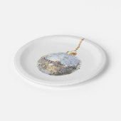 Assiettes En Carton Happy New Year Silver Ball (Angle)