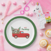 Assiettes En Carton Happy Pawlidays Français Bulldogs Camion de ramass (Fête)