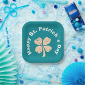 Assiettes En Carton Happy St. Patrick`s Day Shamrock Clover (Fête)