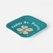 Assiettes En Carton Happy St. Patrick`s Day Shamrock Clover (Angulaire)