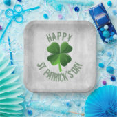 Assiettes En Carton Happy St. Patrick's Day Paper Plate (Fête)