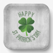 Assiettes En Carton Happy St. Patrick's Day Paper Plate (Recto)
