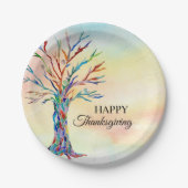 Assiettes En Carton Happy Thanksgiving (Devant)