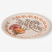 Assiettes En Carton Happy Thanksgiving (Angle)