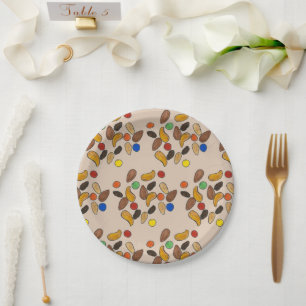 Assiettes En Carton Happy Trails Camping Randonnée Outdoors Trail Mix