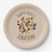 Assiettes En Carton Happy Trails Camping Trail Mix Goodbye Retirement (Devant)