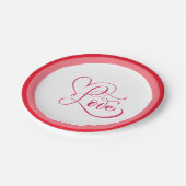 Assiettes En Carton Happy Valentine Day (Angle)