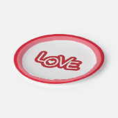 Assiettes En Carton Happy Valentine Day (Angle)