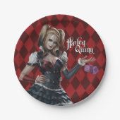 Assiettes En Carton Harley Quinn Avec Dice Fuzzy (Devant)