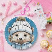 Assiettes En Carton Harper Hedgehog (face) (Fête)
