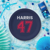 Assiettes En Carton Harris 47 I - Kamala Harris Pour Président (Fête)